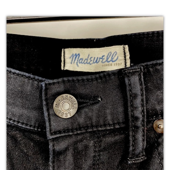Madewell Black Skinny Skinny 8” Rise Black Pants Size 26 Women’s - Picture 3 of 8